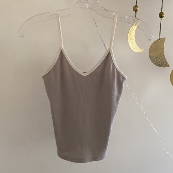 🪞 v neck tank ribbed top - Picture 1 of 8
